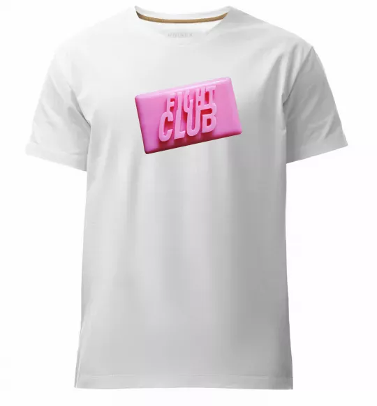 Мужская премиум футболка Soap fight club Белый фото