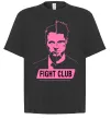Футболка Оверсайз Pink Fight club Черный фото