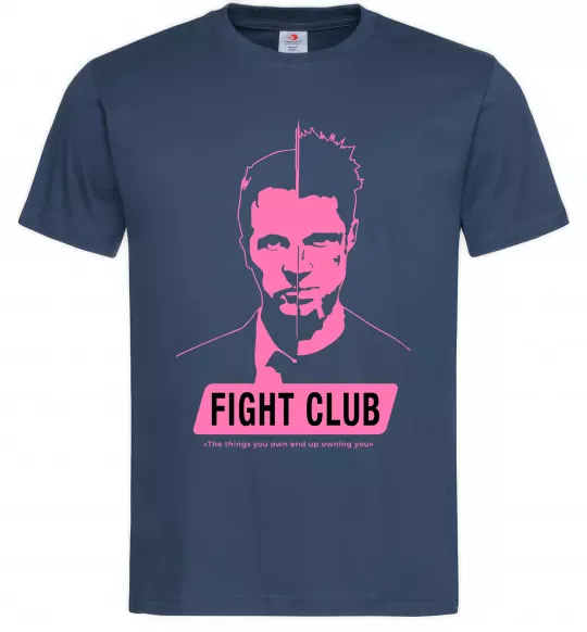 Чоловіча футболка Pink Fight club Темно-синій фото