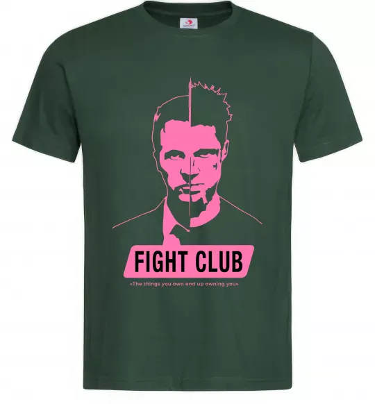 Чоловіча футболка Pink Fight club Темно-зелений фото