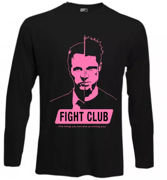Лонгслив Pink Fight club Черный фото