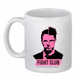 Чашка керамічна Pink Fight club