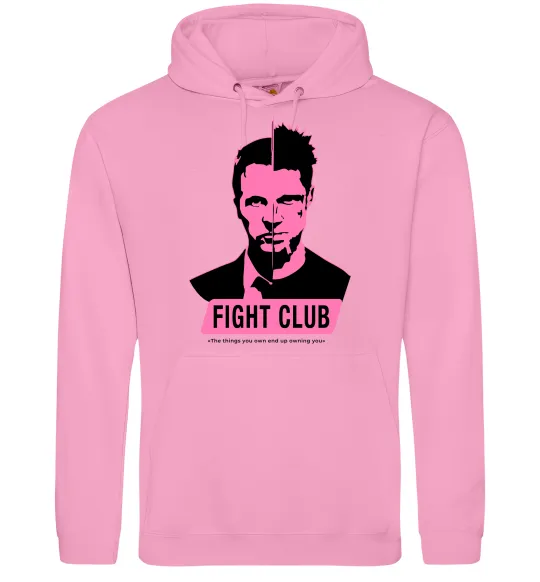 Женская толстовка (худи) Pink Fight club Розовый фото