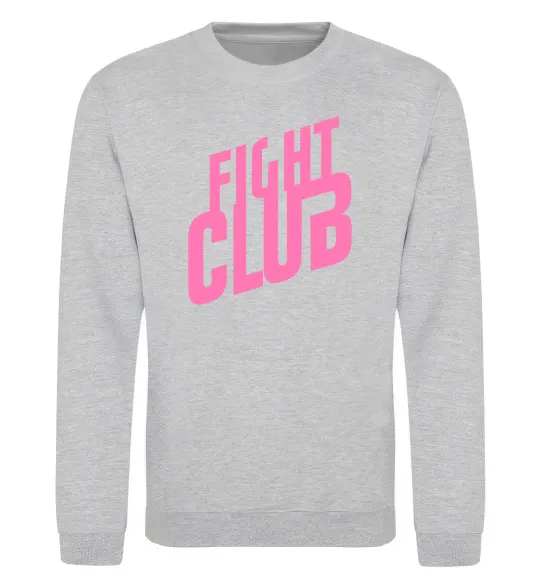 Світшот Logo fight club Сірий меланж фото