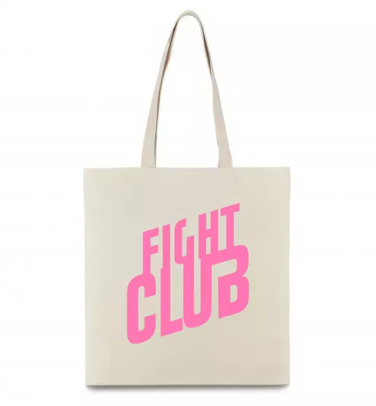 Эко-сумка Logo fight club Бежевый фото