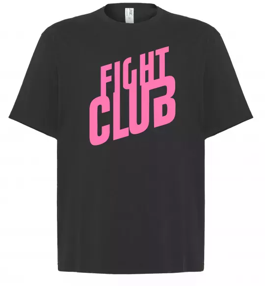 Футболка Оверсайз Logo fight club Чорний фото