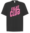 Футболка Оверсайз Logo fight club Чорний фото