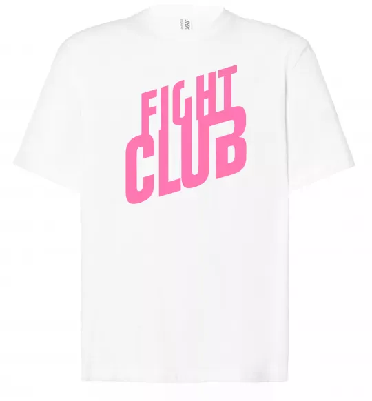 Футболка Оверсайз Logo fight club Білий фото