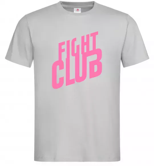 Чоловіча футболка Logo fight club Сірий фото