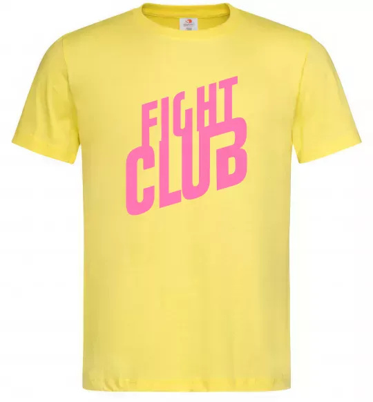 Чоловіча футболка Logo fight club Лимонний фото