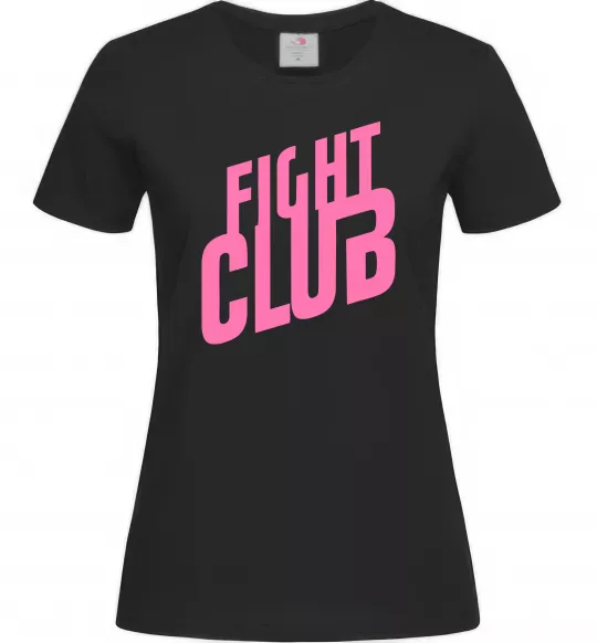 Жіноча футболка Logo fight club Чорний фото