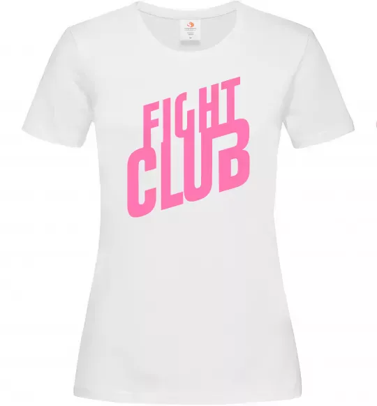 Жіноча футболка Logo fight club Білий фото
