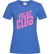 Жіноча футболка Logo fight club Яскраво-синій Жіноча футболка Logo fight club Яскраво-синій фото