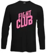 Лонгслів Logo fight club Чорний фото