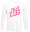 Лонгслів Logo fight club Білий фото