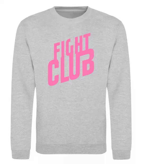 Світшот Logo fight club Сірий меланж фото