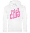 Чоловіча толстовка (худі) Logo fight club Білий фото