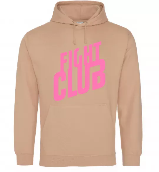 Жіноча толстовка (худі) Logo fight club Пісочний фото