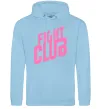 Жіноча толстовка (худі) Logo fight club Блакитний фото