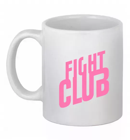 Чашка керамічна Logo fight club Білий фото