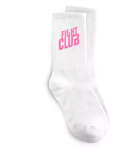 Шкарпетки Logo fight club Білий фото