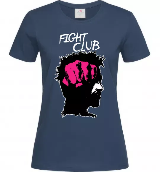 Женская футболка Fight club Тайлер Темно-синий фото