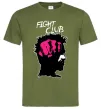 Чоловіча футболка Fight club Тайлер Оливковий фото