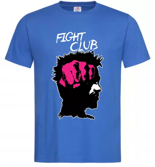 Чоловіча футболка Fight club Тайлер Яскраво-синій фото