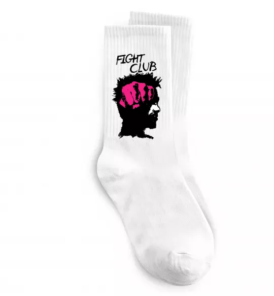Шкарпетки Fight club Тайлер Білий фото
