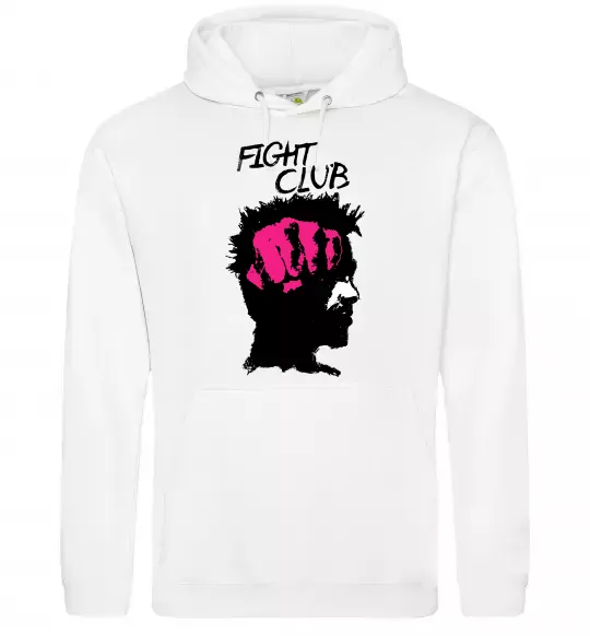 Мужская толстовка (худи) Fight club Тайлер Белый фото