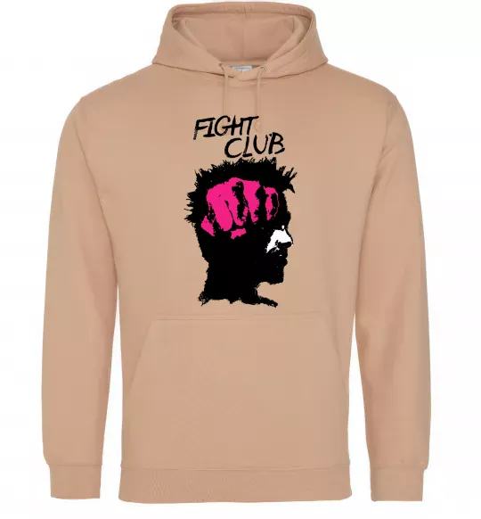 Мужская толстовка (худи) Fight club Тайлер Песочный фото
