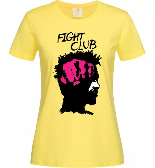 Женская футболка Fight club Тайлер Лимонный фото