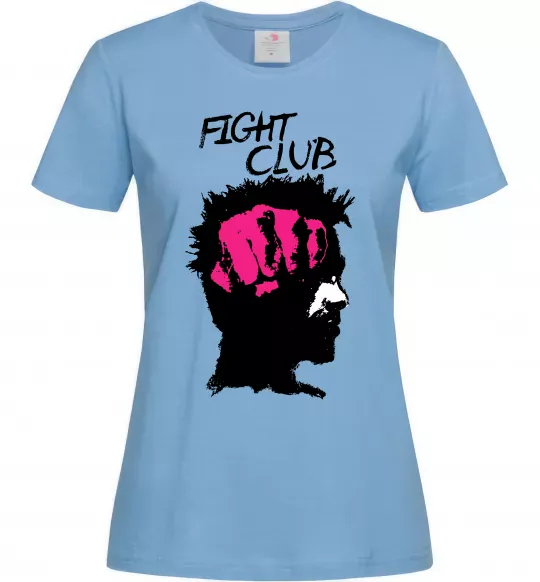 Женская футболка Fight club Тайлер Голубой фото