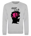 Свитшот Fight club Тайлер Серый меланж фото