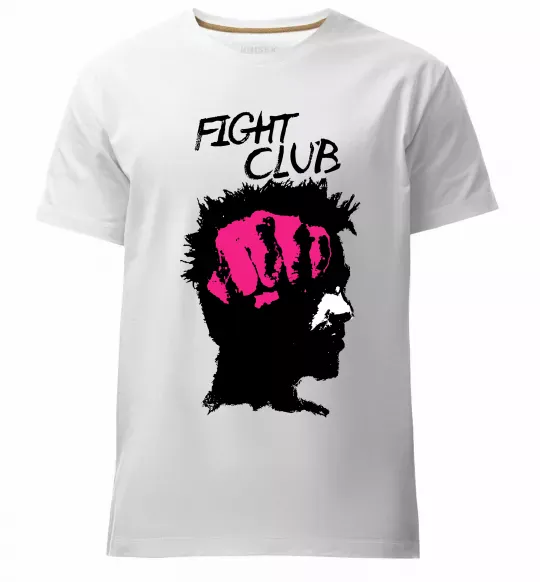 Мужская премиум футболка Fight club Тайлер Белый фото