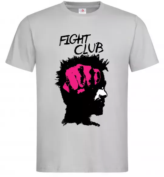 Чоловіча футболка Fight club Тайлер Сірий фото