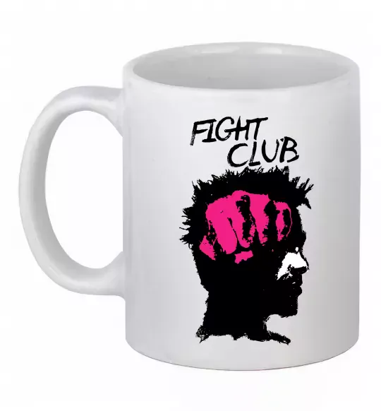 Чашка керамическая Fight club Тайлер Белый фото