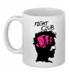 Чашка керамическая Fight club Тайлер Белый фото