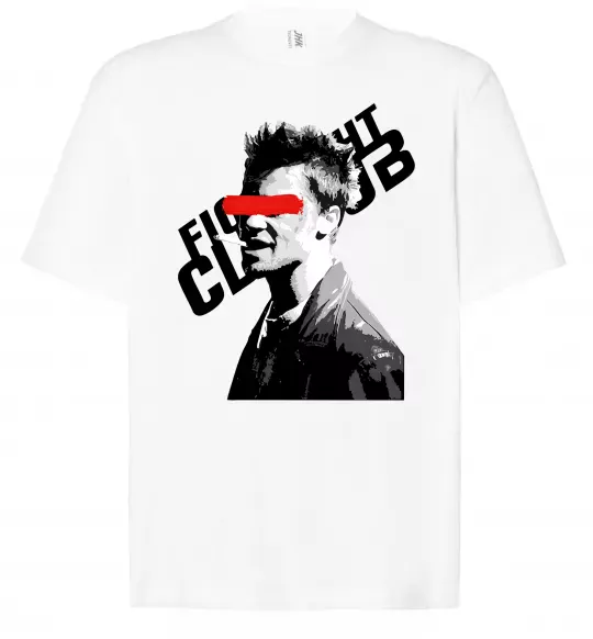 Футболка Оверсайз Бійцівський клуб Тайлер Дерден Білий фото