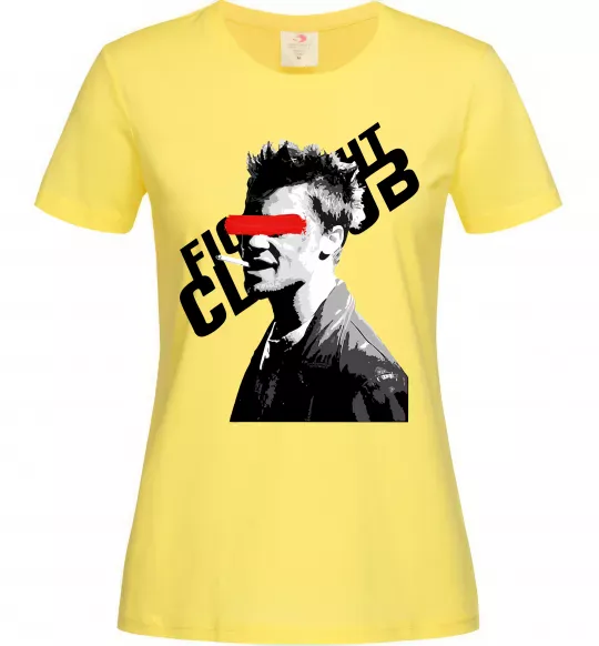 Женская футболка Бійцівський клуб Тайлер Дерден Лимонный фото