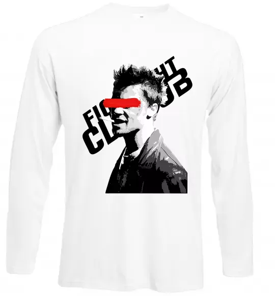 Лонгслив Бійцівський клуб Тайлер Дерден Белый фото