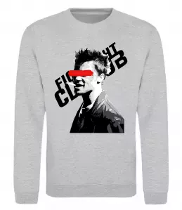 Свитшот Бійцівський клуб Тайлер Дерден Серый меланж фото