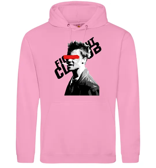 Мужская толстовка (худи) Бійцівський клуб Тайлер Дерден Розовый фото