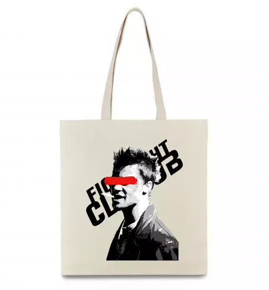 Эко-сумка Бійцівський клуб Тайлер Дерден Бежевый фото