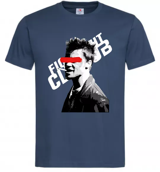 Мужская футболка Бійцівський клуб Тайлер Дерден Темно-синий фото