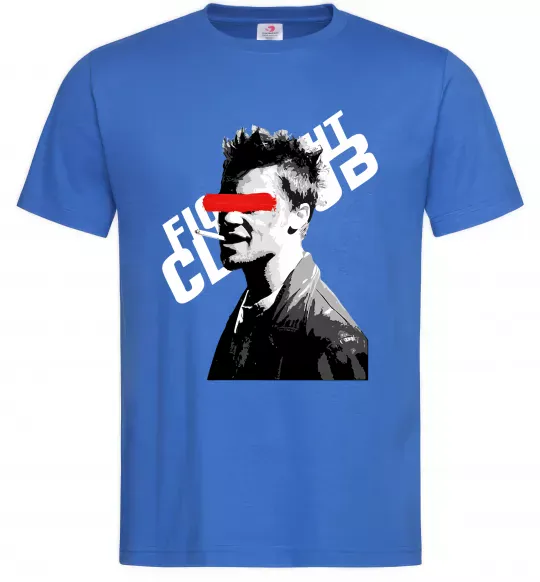 Мужская футболка Бійцівський клуб Тайлер Дерден Ярко-синий фото