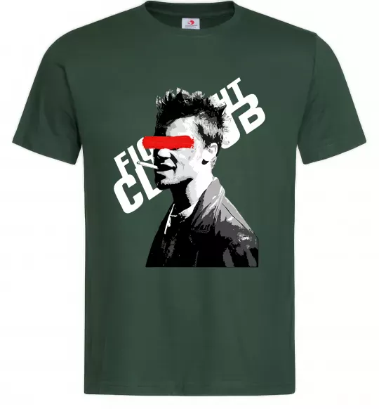 Мужская футболка Бійцівський клуб Тайлер Дерден Темно-зеленый фото