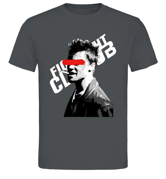 Мужская футболка Бійцівський клуб Тайлер Дерден Графит фото