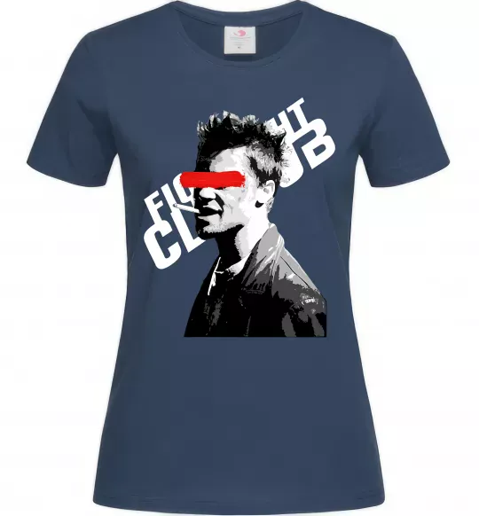 Женская футболка Бійцівський клуб Тайлер Дерден Темно-синий фото