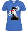 Женская футболка Бійцівський клуб Тайлер Дерден Ярко-синий фото